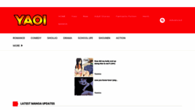 What Yaoi.mobi website looked like in 2022 (1 year ago)
