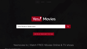 What Yesmovie.bz website looked like in 2022 (1 year ago)