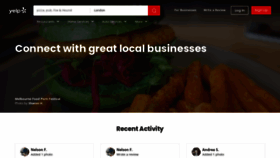What Yelp.co.uk website looked like in 2022 (1 year ago)