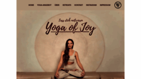What Yogaofjoy.net website looked like in 2022 (1 year ago)