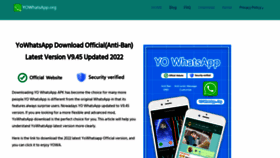 What Yowhatsapp.org website looked like in 2022 (1 year ago)