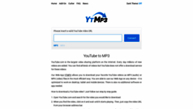 What Ytmp3.nu website looked like in 2022 (1 year ago)