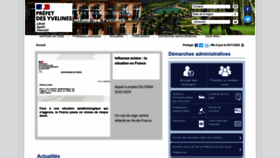 What Yvelines.gouv.fr website looked like in 2022 (1 year ago)
