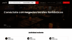 What Yelp.com.mx website looked like in 2022 (1 year ago)