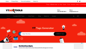 What Ytseotools.com website looked like in 2022 (1 year ago)