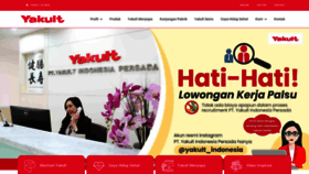 What Yakult.co.id website looked like in 2022 (1 year ago)