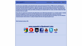 What Yogawiki.in website looked like in 2022 (2 years ago)
