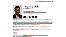 What Yang-song.net website looked like in 2023 (2 years ago)