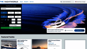 What Yachtworldcharters.com website looked like in 2023 (1 year ago)