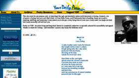 What Yourdailypoem.com website looked like in 2023 (1 year ago)