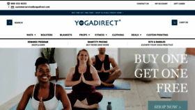 What Yogadirect.com website looked like in 2023 (1 year ago)