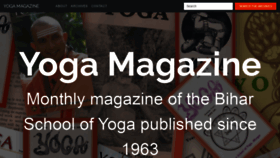 What Yogamag.net website looked like in 2023 (1 year ago)
