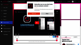 What Youtuberepeat.com website looked like in 2023 (1 year ago)