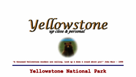 What Yellowstone.co website looked like in 2023 (1 year ago)