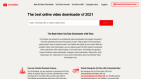 What Youtubnow.co website looked like in 2023 (1 year ago)