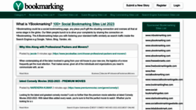 What Ybookmarking.com website looked like in 2023 (1 year ago)