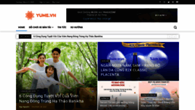 What Yume.vn website looked like in 2023 (3 years ago)