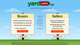 What Yardsales.net website looked like in 2023 (1 year ago)