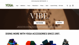 What Yogaaccessories.com website looked like in 2023 (1 year ago)