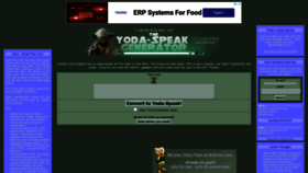 What Yodaspeak.co.uk website looked like in 2023 (1 year ago)