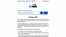 What Ytmp3.nu website looked like in 2023 (1 year ago)