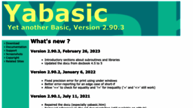 What Yabasic.de website looked like in 2023 (2 years ago)