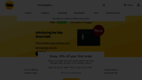 What Yale.co.uk website looked like in 2023 (1 year ago)