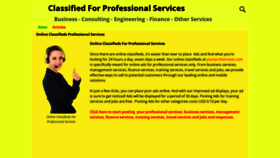 What Yourprofservices.com website looked like in 2023 (1 year ago)