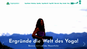 What Yogainspiration.ch website looked like in 2023 (1 year ago)