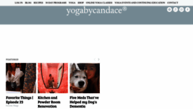 What Yogabycandace.com website looked like in 2023 (1 year ago)