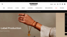 What Yehwang.com website looked like in 2023 (1 year ago)