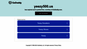 What Yeezy500.us website looked like in 2023 (1 year ago)