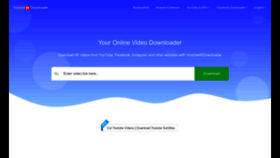 What Youtube4kdownloader.com website looked like in 2023 (1 year ago)