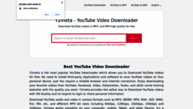 What Y2meta.mobi website looked like in 2023 (1 year ago)