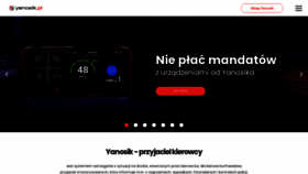 What Yanosik24.pl website looked like in 2023 (This year)