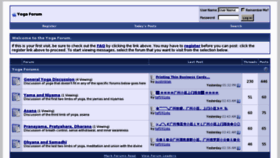 What Yogaforum.net website looked like in 2011 (12 years ago)
