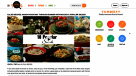 What Yummefy.com website looked like in 2023 (This year)