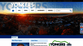 What Yonkersny.gov website looked like in 2023 (This year)