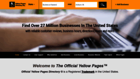 What Yellowpagesdirectory.com website looked like in 2023 (This year)