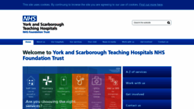 What Yorkhospitals.nhs.uk website looked like in 2023 (This year)
