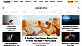 What Yogajournal.com website looked like in 2023 (This year)