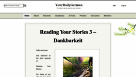 What Yourdailygerman.com website looked like in 2023 (This year)