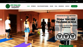 What Yogateachertraininggoa.com website looked like in 2023 (This year)