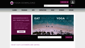 What Yogadownload.com website looked like in 2023 (This year)