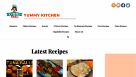 What Yummykitchentv.com website looked like in 2023 (This year)