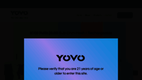 What Yovovape.com website looked like in 2023 (This year)