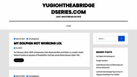 What Yugiohtheabridgedseries.com website looked like in 2023 (This year)