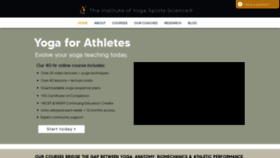 What Yogasportscience.com website looked like in 2023 (This year)