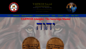 What Yahwehsword.org website looked like in 2023 (This year)
