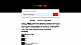 What Y2mate.band website looked like in 2023 (This year)